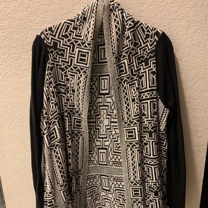 Anthropologie Tribal Print Open Cardigan